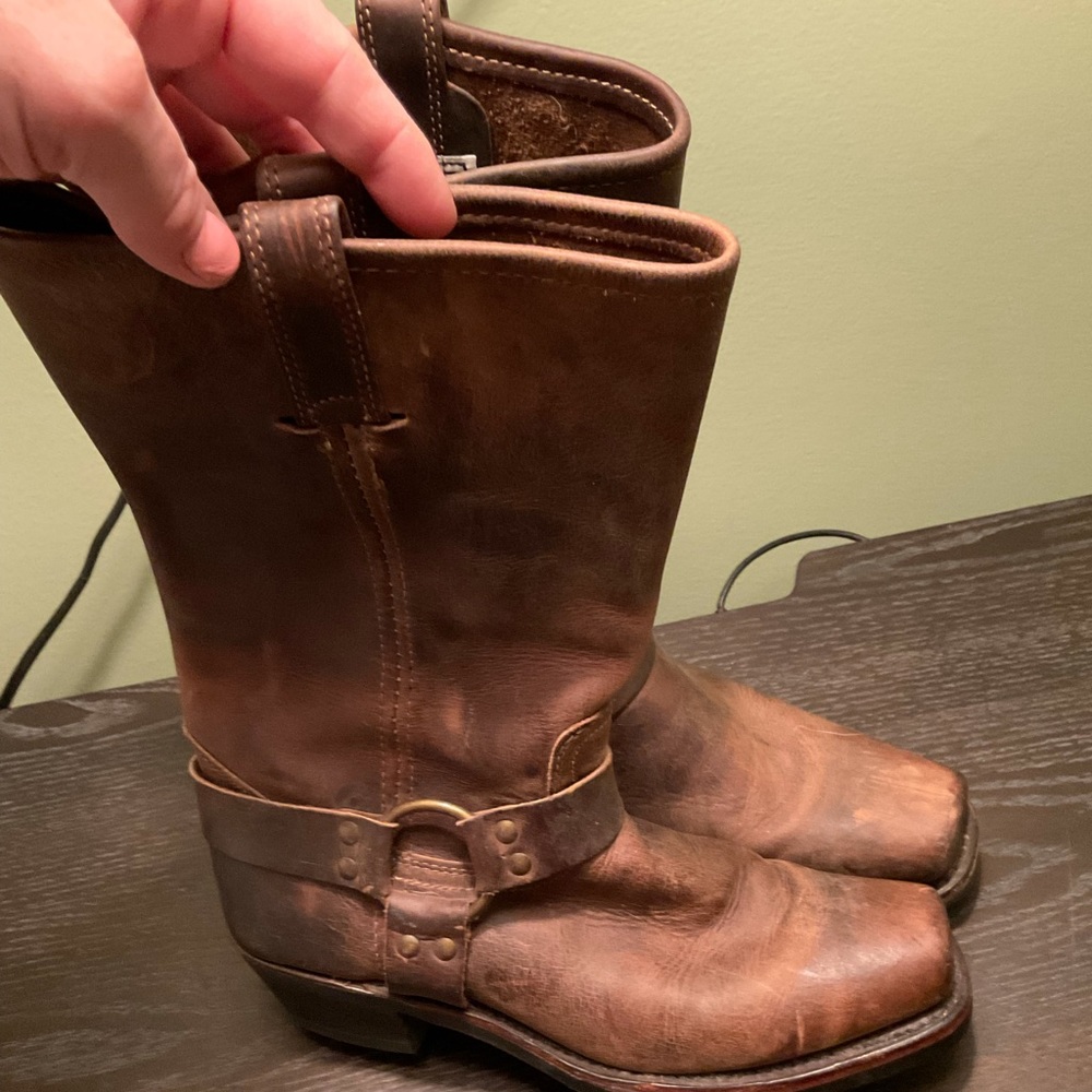 New WO Tags Frye Harness Boot